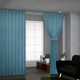 Pair of Thermal Blackout Curtains with 8 Eyelets (Size 140x240Cm or 55x94in ) - Sky Blue