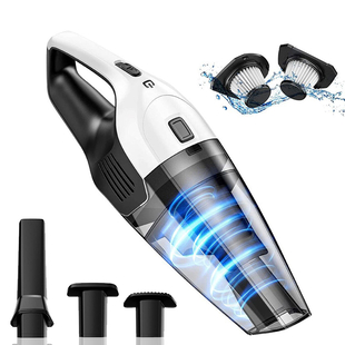 Hommak Cordless Wet/Dry Vacuum Cleaner with LED light and HEPA Filter
