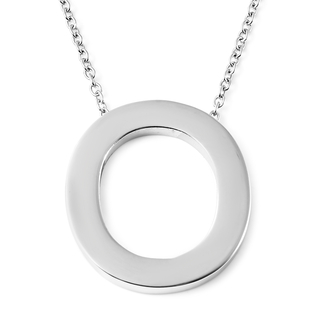 Initial O Necklace (Size - 20) in Stainless Steel