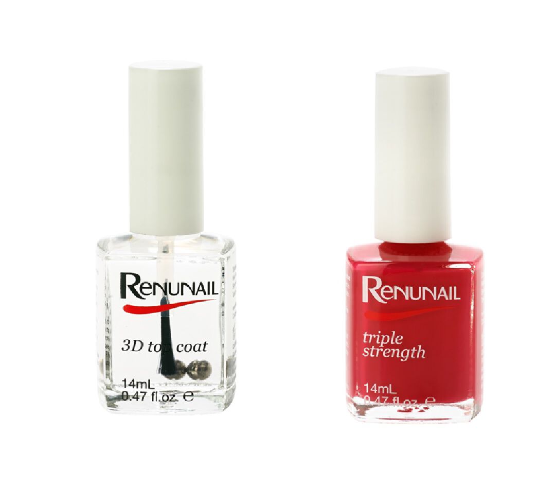 (Option 2) Dr Lewins- Renunail Pomegranate 14ml with 3D Top Coat 14ml