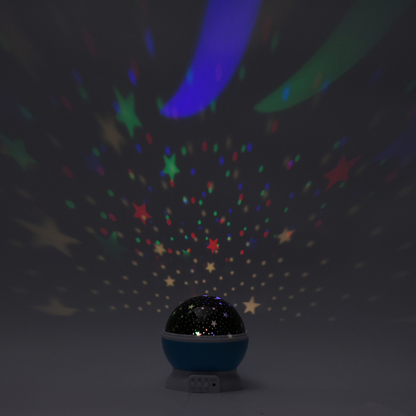 360 Degree Rotating Galaxy Projector Light Lamp - Blue