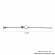 Kagem Zambian Emerald Bracelet (Size 4.5 With 1 Inch Extender ) in Platinum Overlay Sterling Silver