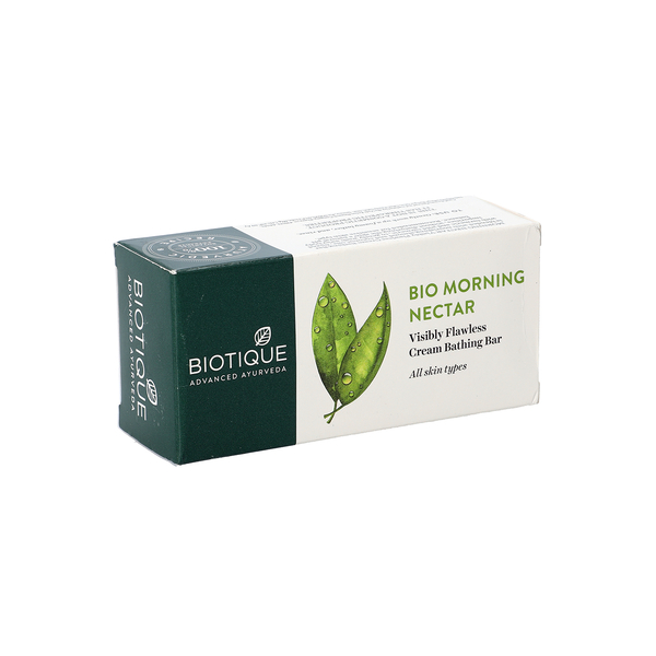 Biotique Bio Morning Nectar Visibly Flawless Cream Bathing Soap - 150g
