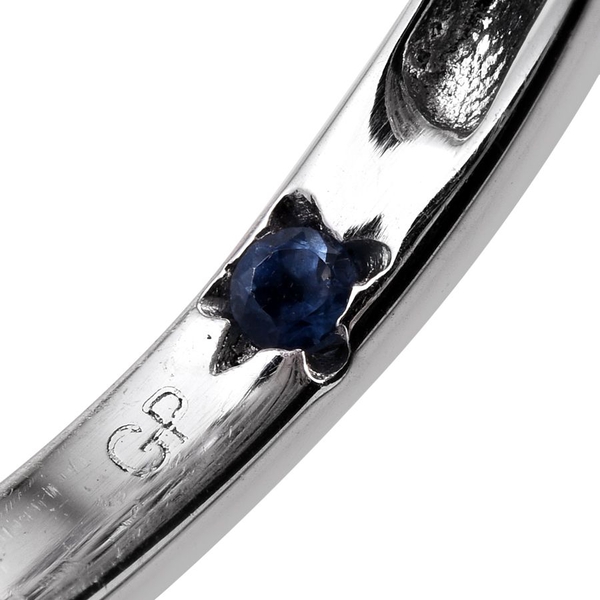 GP Amethyst (Ovl), Rhodolite Garnet, Sky Blue Topaz and Kanchanaburi Blue Sapphire Ring in Platinum Overlay Sterling Silver 7.000 Ct.