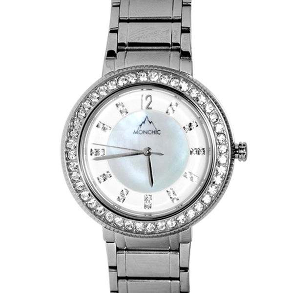 MONCHIC Parker Collection - Lady Cristale Edition Swiss Precision Oscillation Stainless Steel Wristwatch