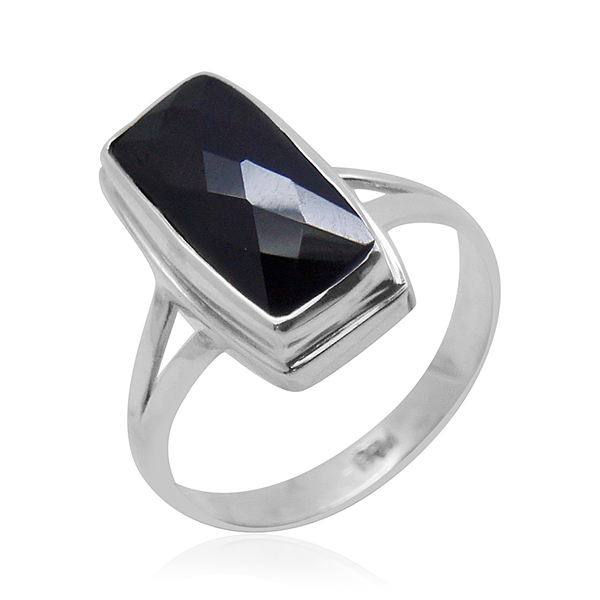 Royal Bali Collection Boi Ploi Black Spinel Ring in Sterling Silver 7.460 Ct.