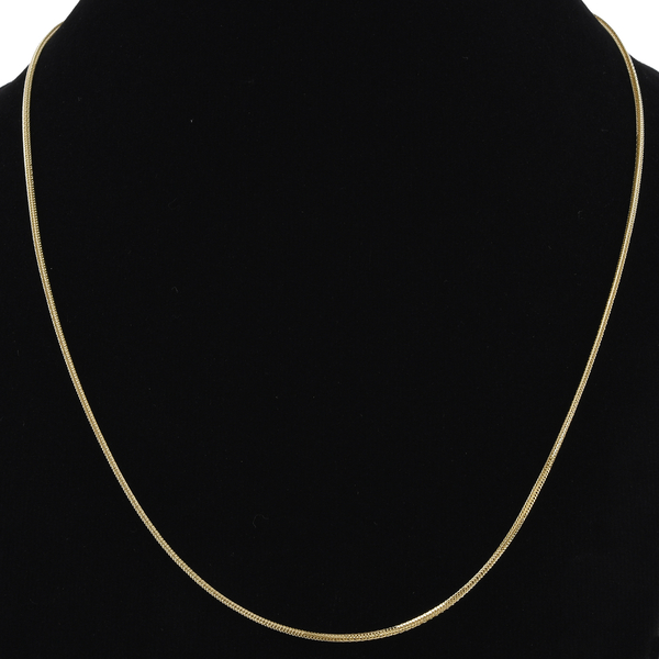 Close Out Deal - 9K Yellow Gold Spiga Necklace (Size 24) with Lobster Clasp, Gold Wt. 4.01 Gms