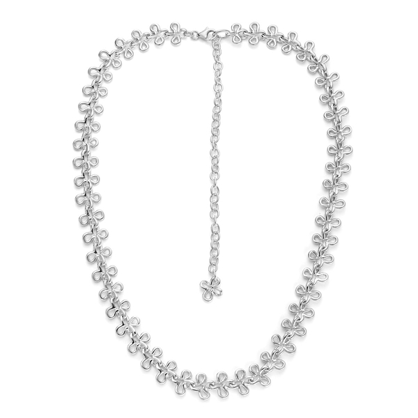 LucyQ Mini Splash Necklace (Size 20) in Sterling Silver 28.48 Gms.