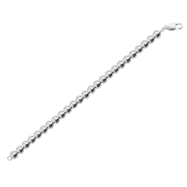 Close Out Deal Sterling Silver Ball Bracelet (Size 8), Silver wt 18.00 Gms.