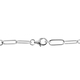 Moissanite Paperclip Necklace (Size - 18) With Lobster Clasp in Sterling Silver