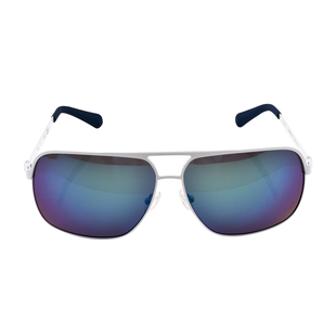 DOD - Guess Aviator Sunglasses with Blue Lenses - White