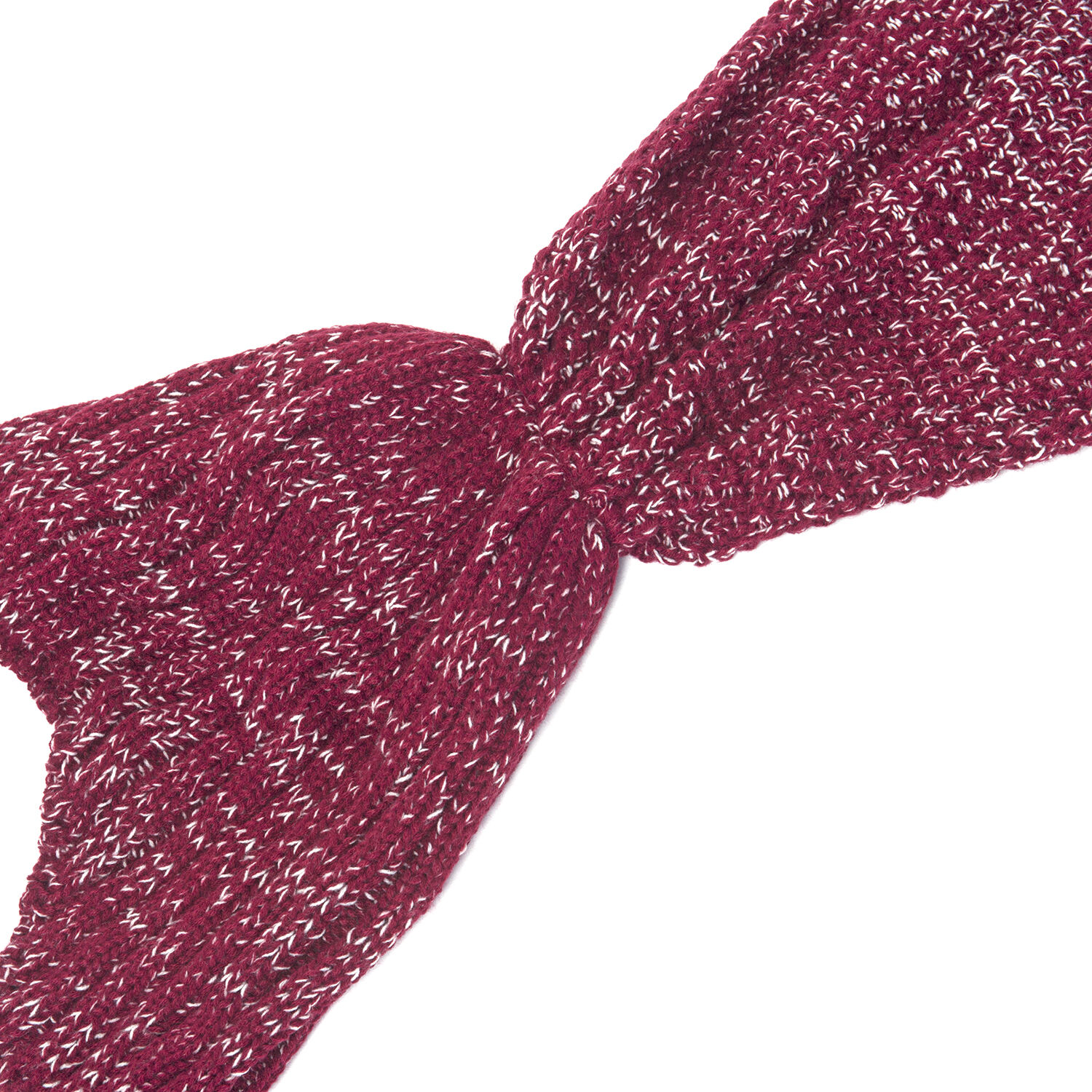 Wine Red Colour Mermaid Tail Blanket (Size 148x46 Cm)