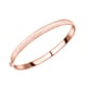 Hatton Garden Close Out- Italian Made- 9K Rose Gold Diamond Cut Bangle (Size 7) with Clasp, Gold Wt 