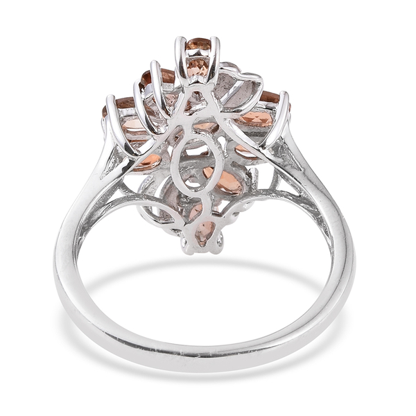 Jenipapo Andalusite (Ovl) Ring in Platinum Overlay Sterling Silver 2.250 Ct.