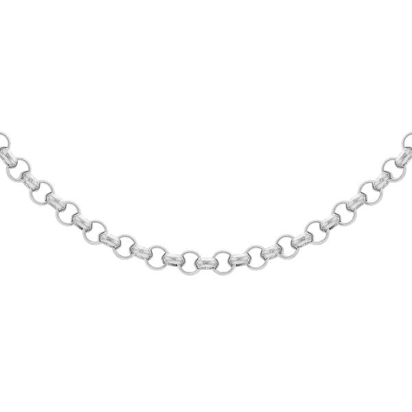Sterling Silver Belcher Chain (Size 30) With Spring Ring Clasp