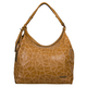 Bulaggi Collection - Cracky Hobo Shoulder Bag with Zipper Closure (Size 34x30x11cm) - Camel