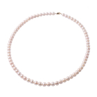 9K Yellow Gold Japanese Akoya Pearl and White Diamond Necklace (Size 18)
