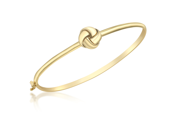 Close Out Deal 9K Yellow Gold Knot Bangle (Size 7), Gold Wt. 3.10 Gms.