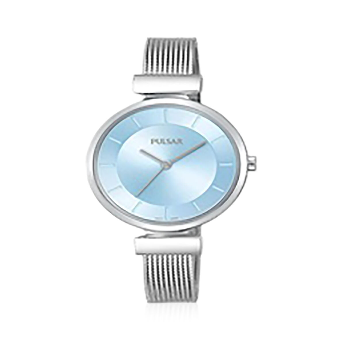 Pulsar Ladies Blue Dial Stainless Steel Mesh Bracelet 50M Watch