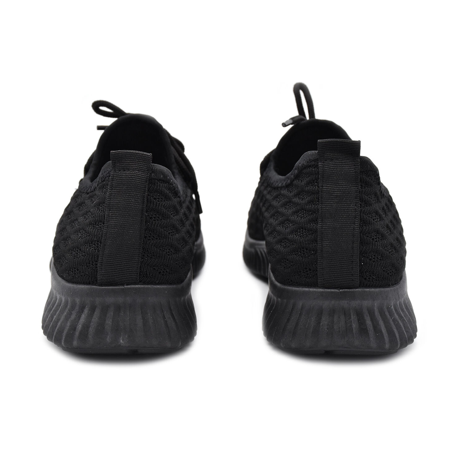 Black Knit Unisex Trainers (Size 4)