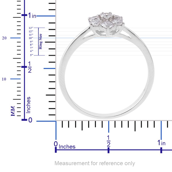 ILIANA 18K W Gold IGI Certified Diamond (Rnd) (F-G/ SI) Ring 0.500 Ct.
