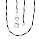 NY Close Out Deal - Black-White Plating Sterling Silver Chain (Size - 30) With Lobster Clasp, Silver Wt. 5.00 Gms