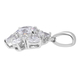 Lustro Stella Sterling Silver Pendant Made with Finest CZ 3.16 Ct.