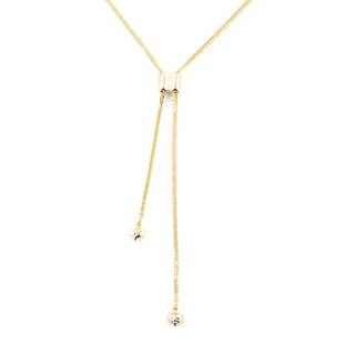 9K Yellow Gold Adjustable Spiga-Lariat Necklace (Size - 30), Gold Wt. 5.60 Gms