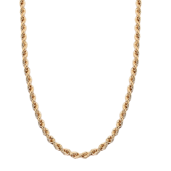 One Time Close Out- 9K Yellow Gold Rope Chain (Size - 24) With Lobster Clasp, Gold Wt. 5.90 Gms
