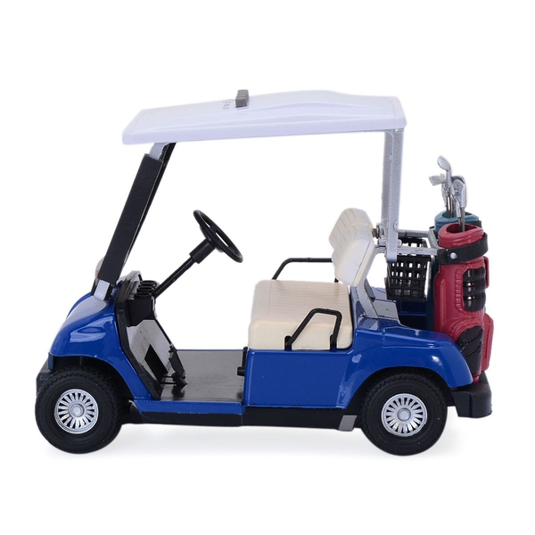 STRADA Blue Colour Decorative Mini Golf Cart Digital Table Clock