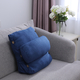Three Dimensional Triangle Cushion with Round Pillow (Size 45x45x20 cm) - Blue