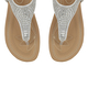 Lotus Orla Flat Toe Post Sandals (Size 3) - Silver