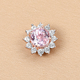 Kunzite and Natural Cambodian Zircon Pendant in Vermeil Rose Gold Overlay Sterling Silver 1.75 Ct.