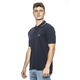 19V69 ITALIA by Alessandro Versace 100% Cotton Polo T-Shirt (Size L) - Navy