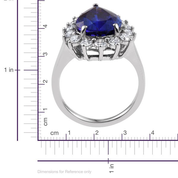 RHAPSODY 950 Platinum AAAA Tanzanite (Pear 6.60 Ct), Diamond Ring 7.90 Ct.