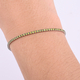 ELANZA Simulated Hebei Peridot Bracelet (Size 7 with 1.5 inch Extender) in Rhodium Overlay Sterling Silver
