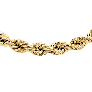 Hatton Garden Close Out  9K Yellow Gold Rope Necklace (Size - 20) With Spring Ring Clasp, Gold Wt. 1