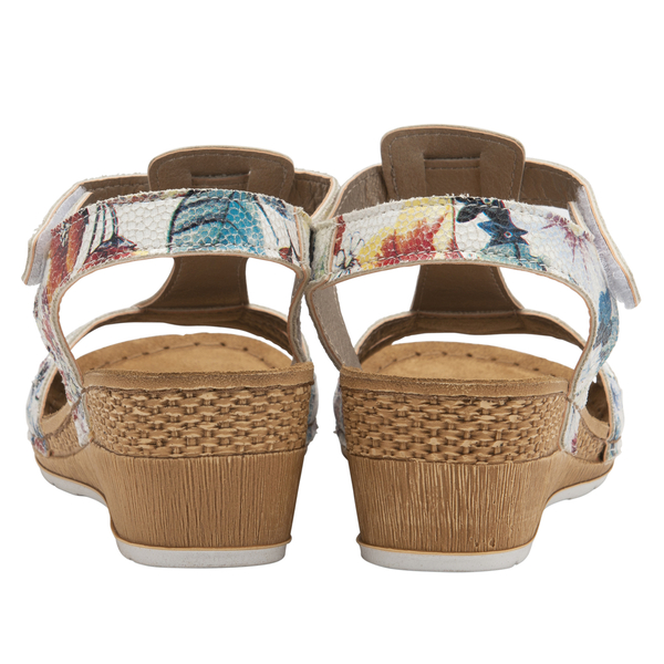 Lotus Vincenza Wedge Sandals (Size 3) - White