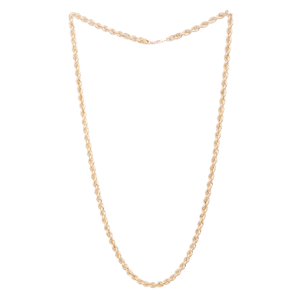 Close Out Deal 9K Y Gold Rope Chain (Size 24), Gold wt 9.16 Gms.