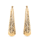 9K Yellow Gold Diamond Cut Earrings (With Clasp)