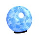 Mosaic Donut Lamp (Size 30x28x7 Cm) - White & Light Blue