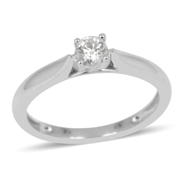 RHAPSODY 950 Platinum IGI Certified Diamond (Rnd) (VS/F) Solitaire Engagement Ring 0.250 Ct.
