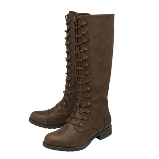 Lotus Tallulah Lace-Up Women's Knee-High Boots - Brown
