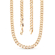 Hatton Garden Close Out - 9K Yellow Gold Flat Curb Chain (Size - 20) with Lobster Clasp, Gold Wt. 18.50 Gms