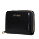 Bulaggi Collection - Acacia Small Wallet with Zipper Closure (Size 12x09x02 cm) - Black