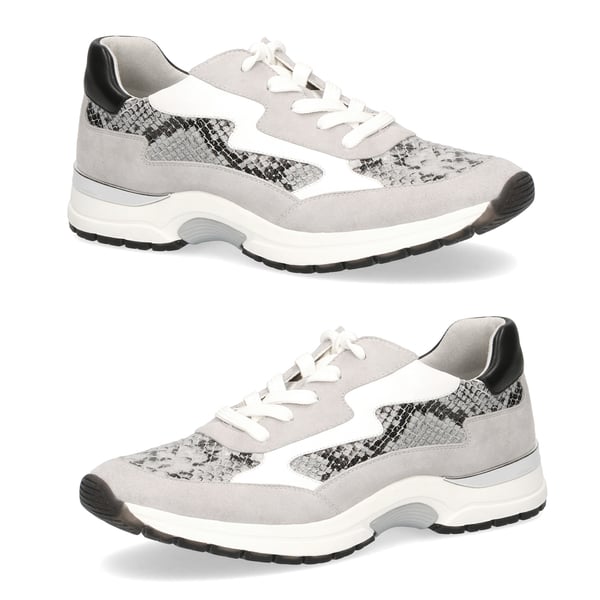 CAPRICE Snakeskin Pattern Sneaker Shoes  (Size 3.5 ) - Grey