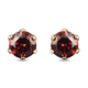 9K Yellow Gold Red Moissanite Solitaire Stud Earrings (with Push Back) 1.50 Ct.