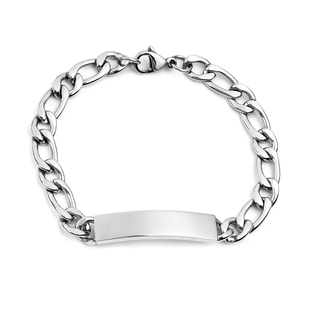 Engraved Bracelet (Size 7) in Stainless Steel