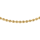Hatton Garden Close Out-9K Yellow Gold Sparkle Necklace (Size - 18) with Spring Ring Clasp
