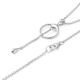 LucyQ Tears Collection- Rhodium Overlay Sterling Silver Pendant with Chain (Size 18/ 20/24)